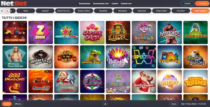 NetBet online casinospellen