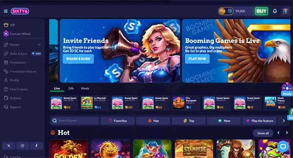 Sixty6 mobiel spelen