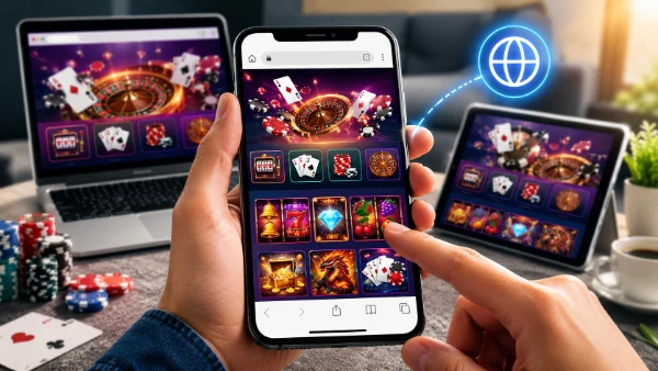 Navegador de casino móvel